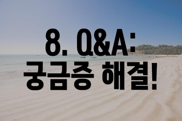 8. Q&A: 궁금증 해결!