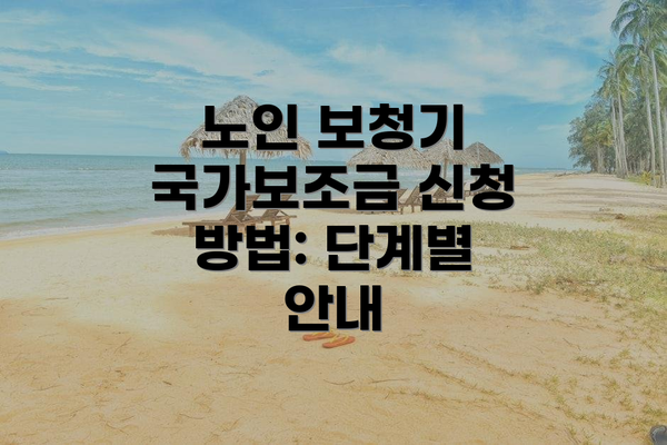 노인 보청기 국가보조금 신청 방법: 단계별 안내