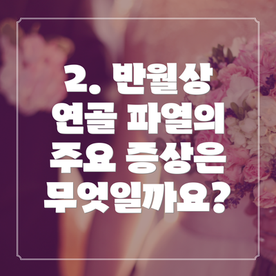 2. 반월상 연골 파열의 주요 증상은 무엇일까요?