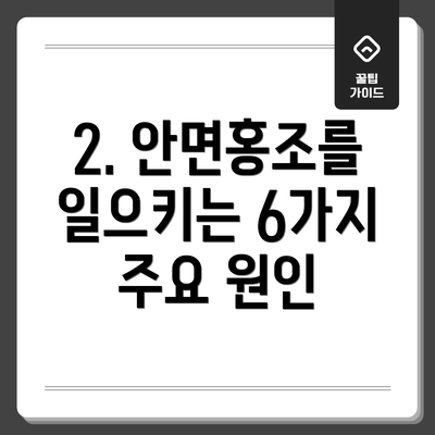 2. 안면홍조를 일으키는 6가지 주요 원인