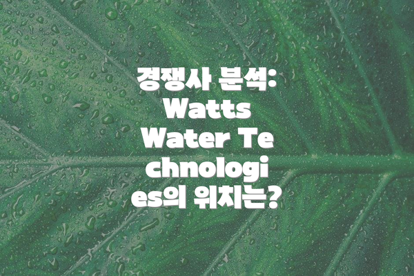 경쟁사 분석: Watts Water Technologies의 위치는?