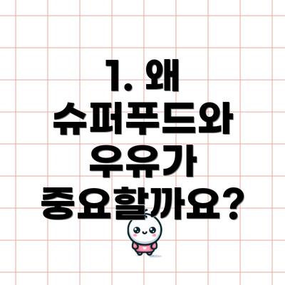 1. 왜 슈퍼푸드와 우유가 중요할까요?