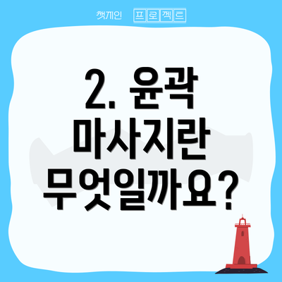 2. 윤곽 마사지란 무엇일까요?