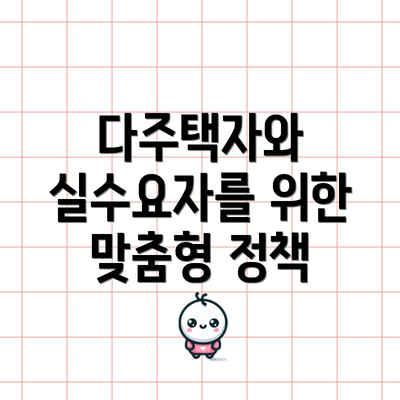 다주택자와 실수요자를 위한 맞춤형 정책