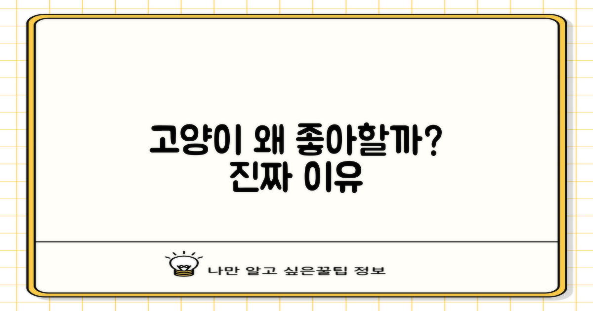 우리 고양이, 왜 좋아할까?