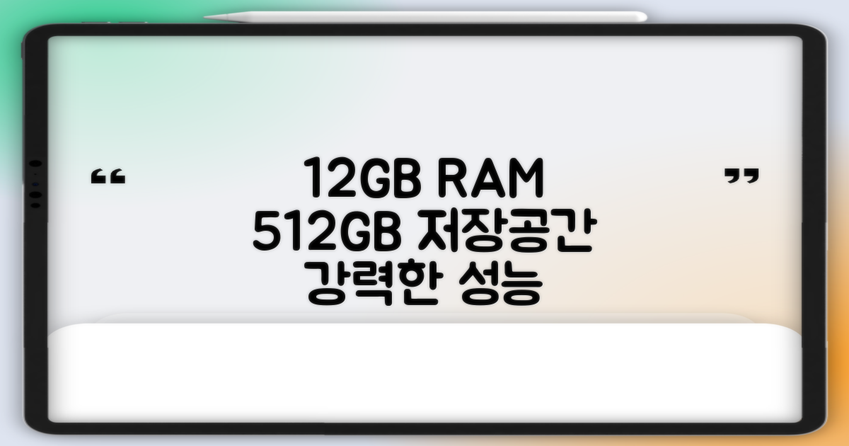 12GB RAM, 512GB 저장공간