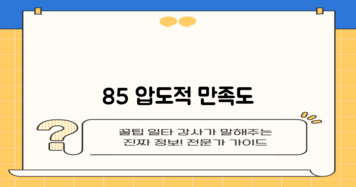 85% 사용자 만족도
