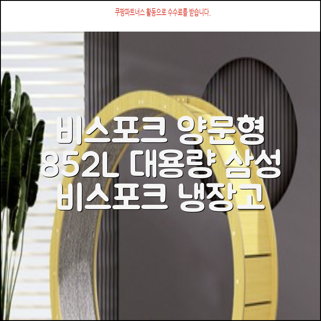 [색상선택형] 삼성전자 비스포크 852L 2도어 양문형 냉장고 방문설치, RS84DB5002CW 추천 리뷰