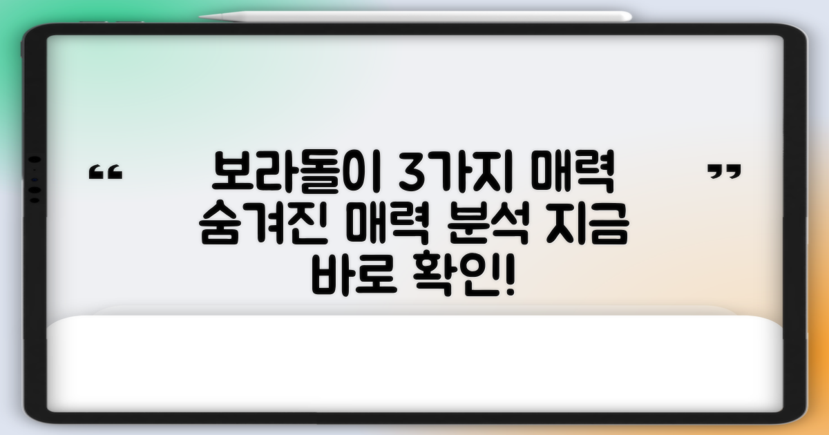 3가지 보라돌이 매력 분석