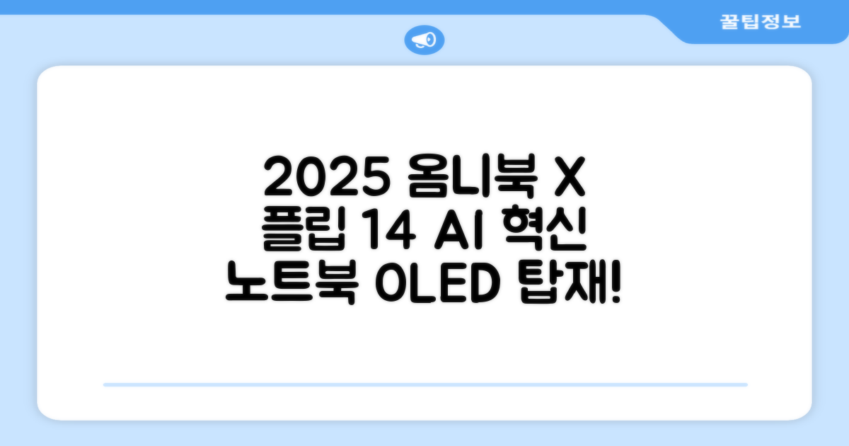 2025 옴니북 X 플립 14 OLED, 혁신적인 AI 노트북