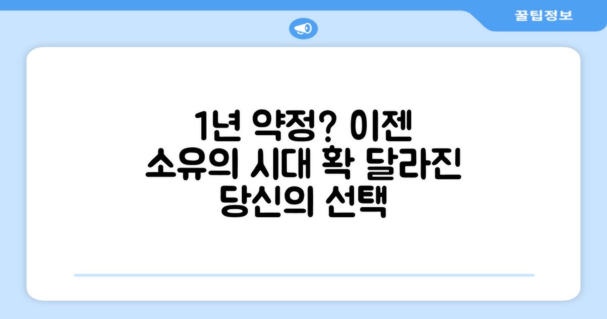 1년 약정, 이젠 '소유'로