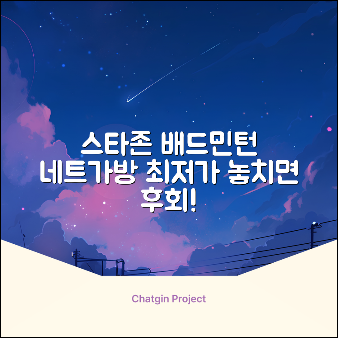 스타존 배드민턴 그물 네트 + 가방, 혼합색상, 1세트 추천 리뷰