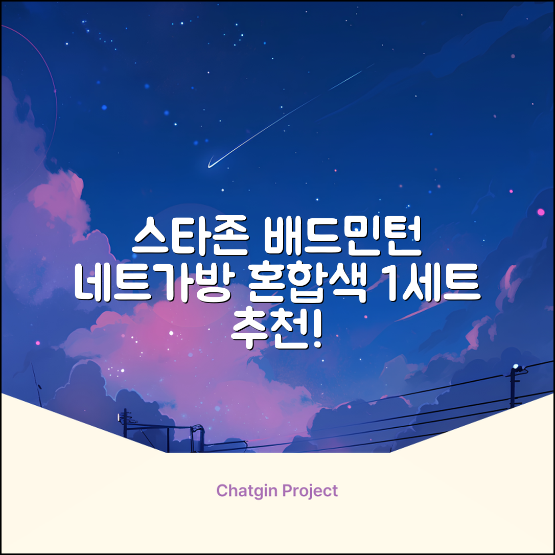 스타존 배드민턴 그물 네트 + 가방, 혼합색상, 1세트 추천 리뷰