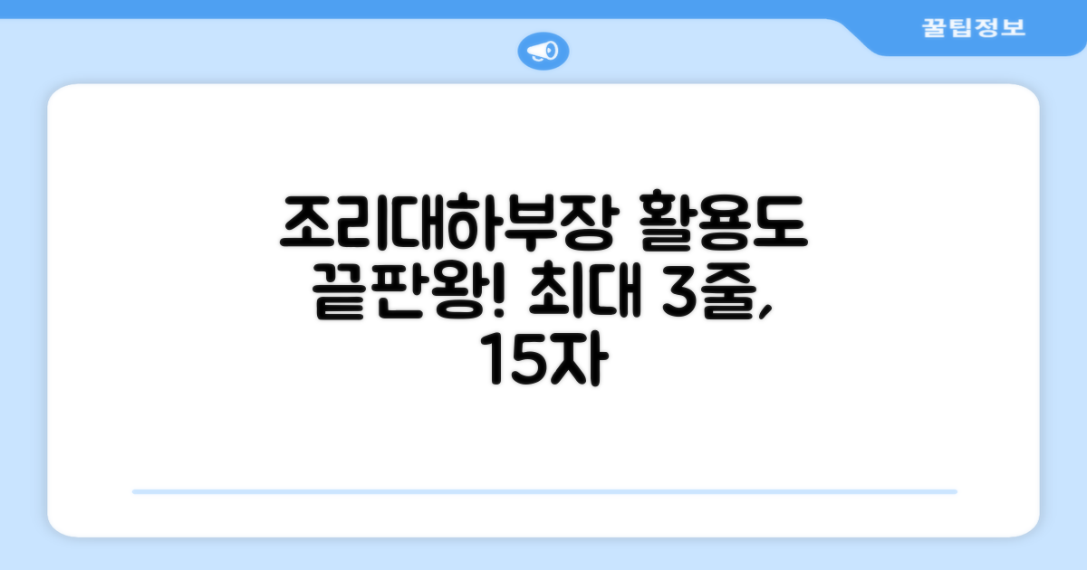 조리대/하부장, 활용도는 어떨까?