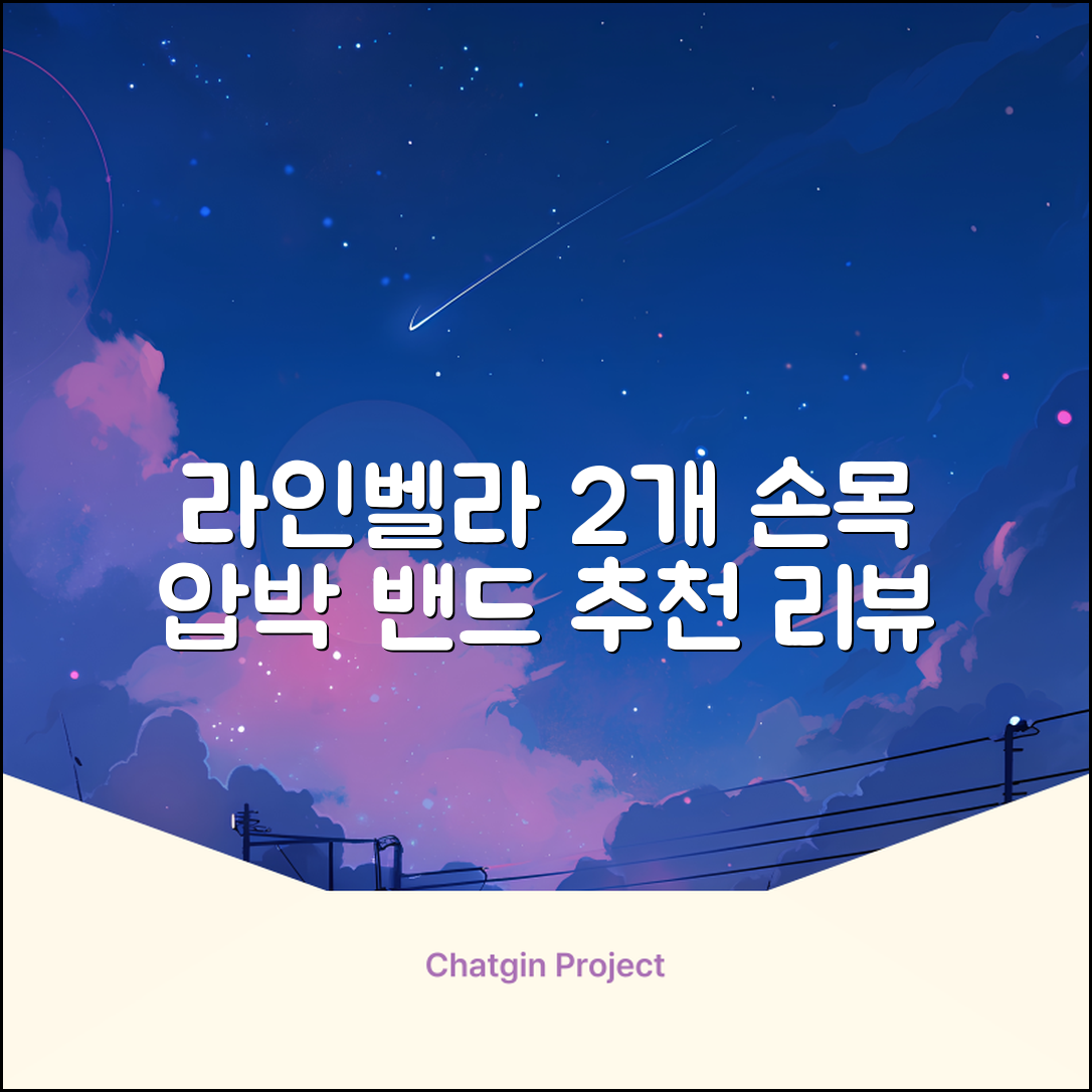 라인벨라 의료용 손목 압박용 밴드 블랙, 2개 추천 리뷰