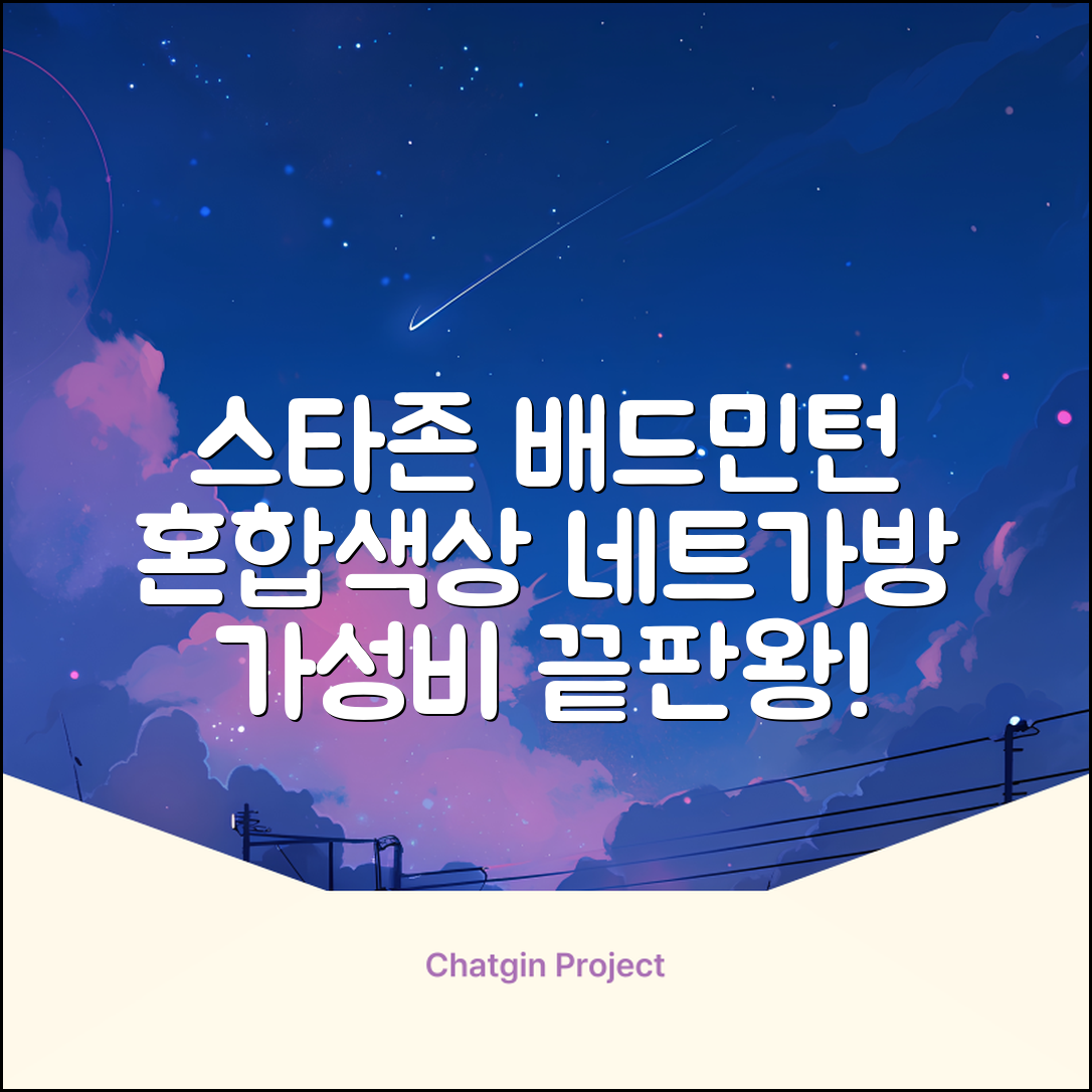 스타존 배드민턴 그물 네트 + 가방, 혼합색상, 1세트 추천 리뷰