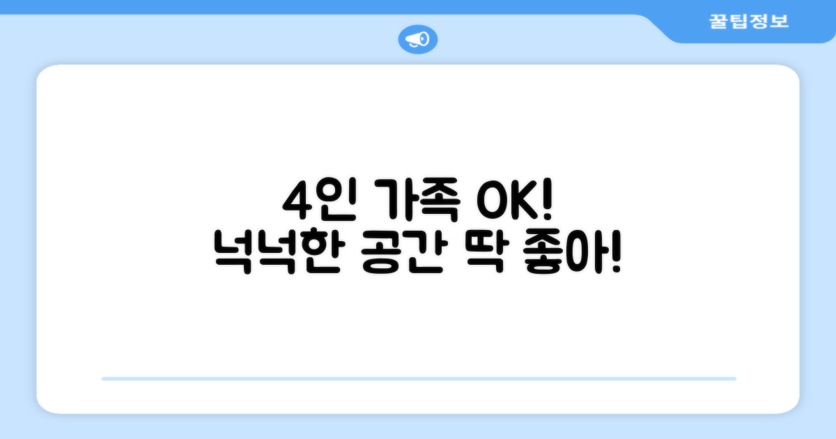 4인 가족이 사용하기 충분