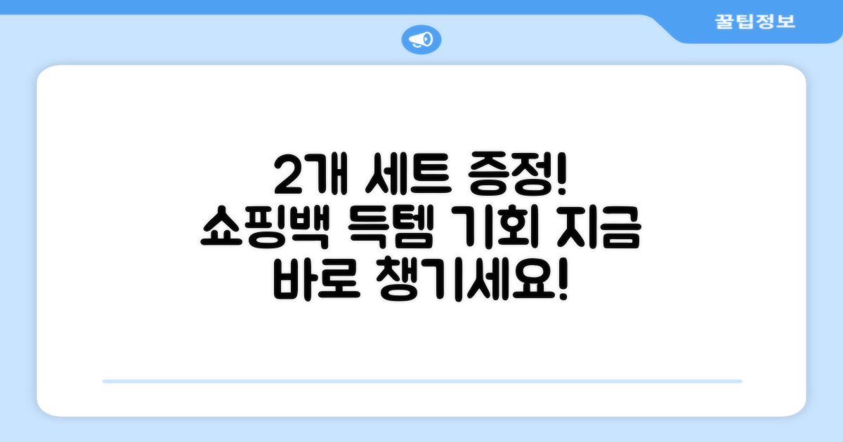 2개 세트 쇼핑백 증정