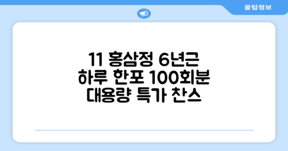 [1+1 특가] 홍삼정 6년근 하루한포 100회분 대용량+쇼핑백, 2개, 1L 추천 리뷰