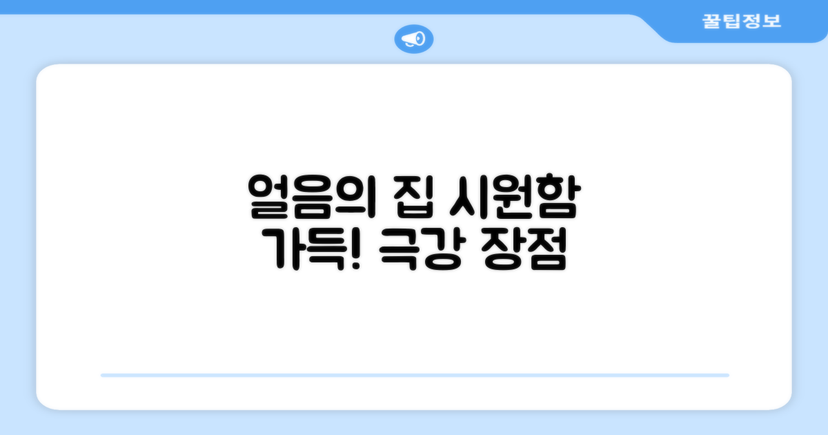 시원함 가득! 얼음의집 장점