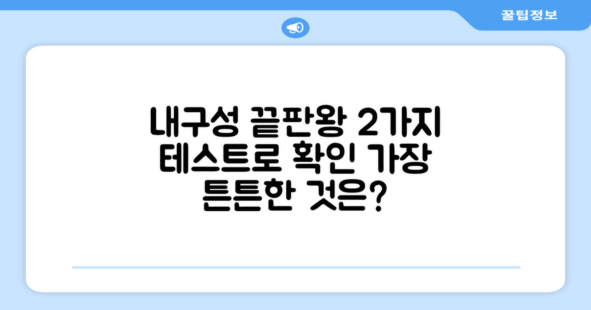 2가지 내구성 테스트