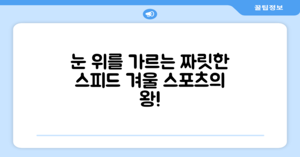눈 위를 가르는 짜릿함