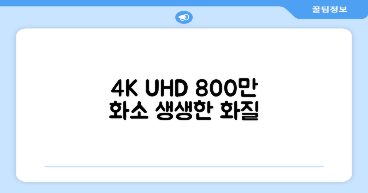 4K UHD, 생생한 화질 800만 픽셀