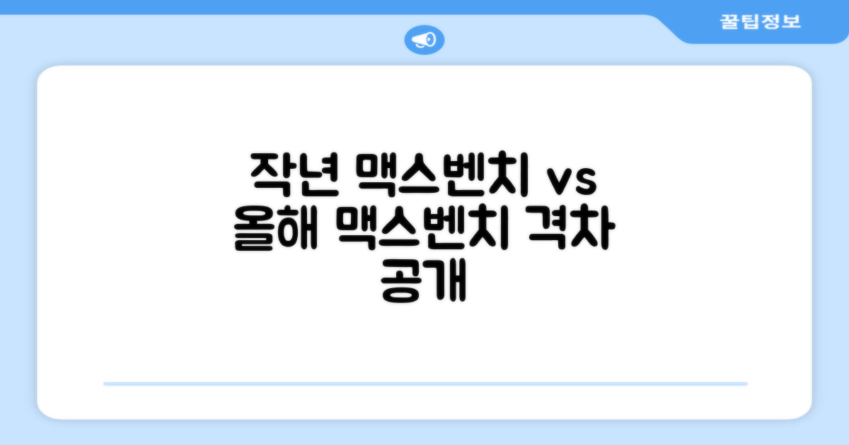 작년 맥스벤치 vs 올해 맥스벤치
