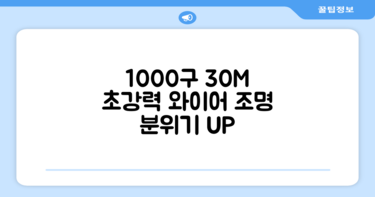 1000구 30M 와이어 조명