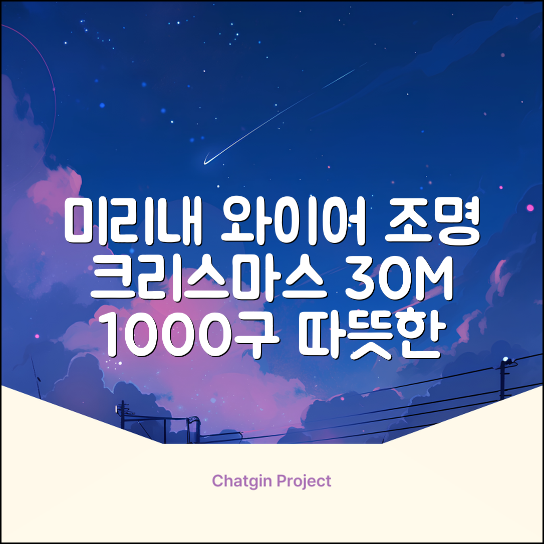 아리조명 LED 미리내 와이어 지네 전구 크리스마스 장식 줄 조명 30M 1000구 실버코팅, 웜화이트, 1개 추천 리뷰