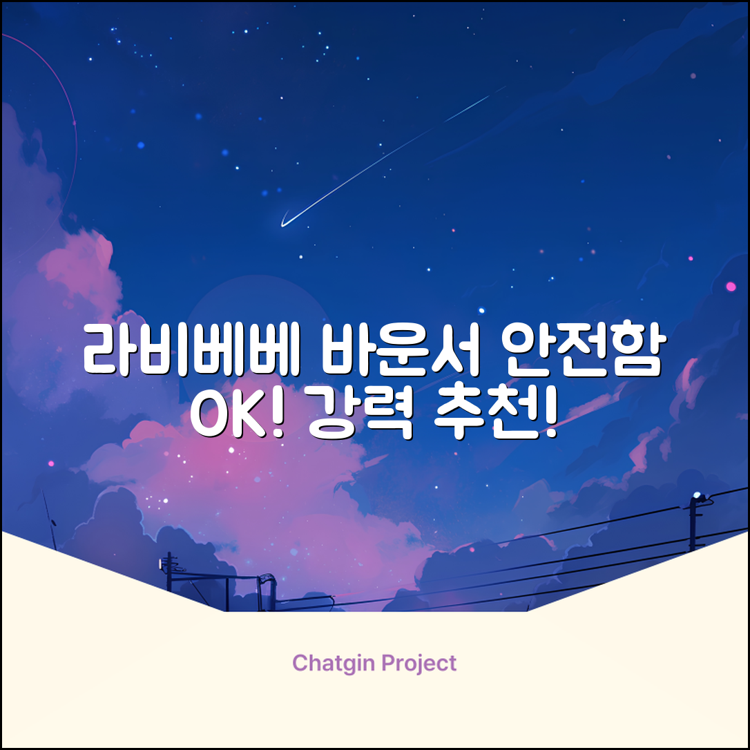 라비베베 세이프 바운서 추천 리뷰