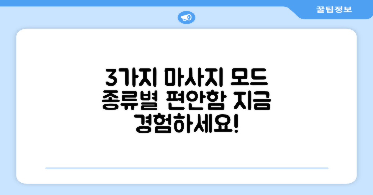 3가지 마사지 모드