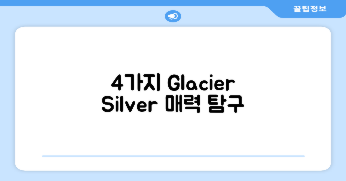 4가지 Glacier Silver 매력