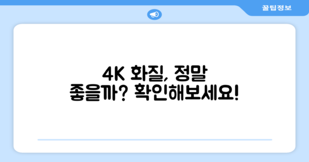 4K 화질, 정말 좋을까?