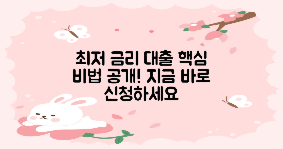 최저 금리 대출, 이렇게 받으세요