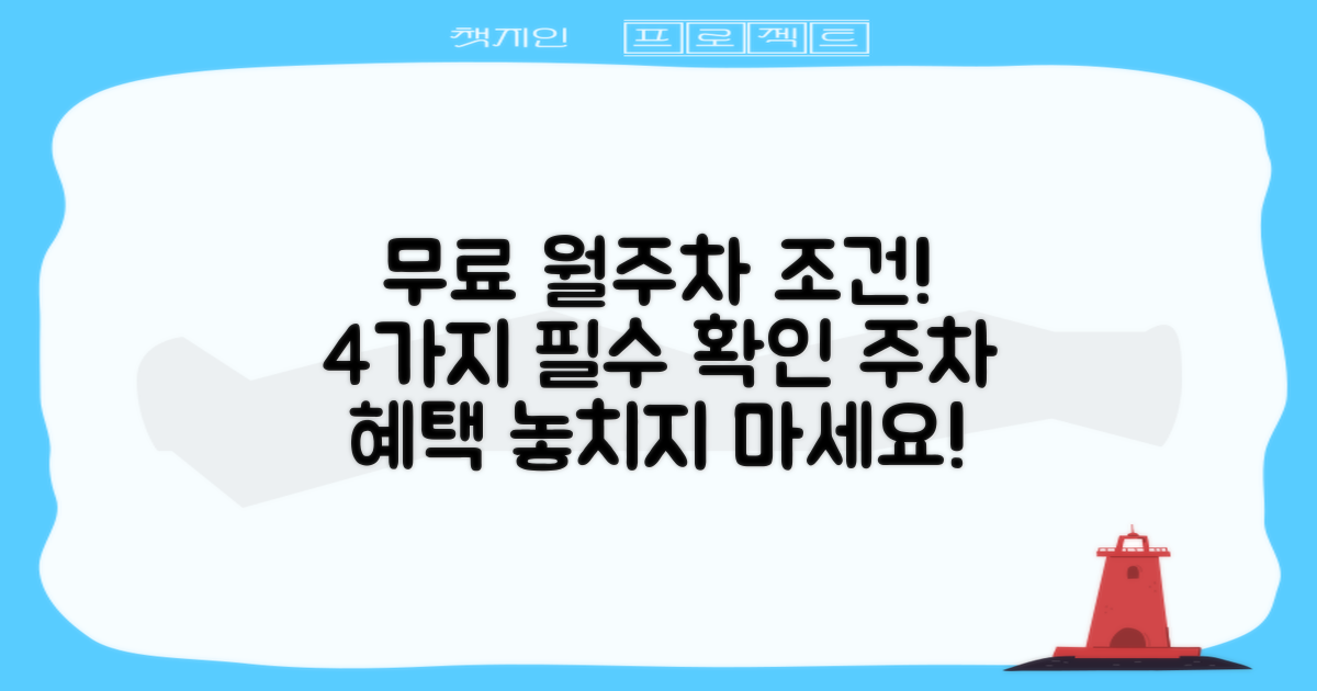 4가지 무료 월주차 조건