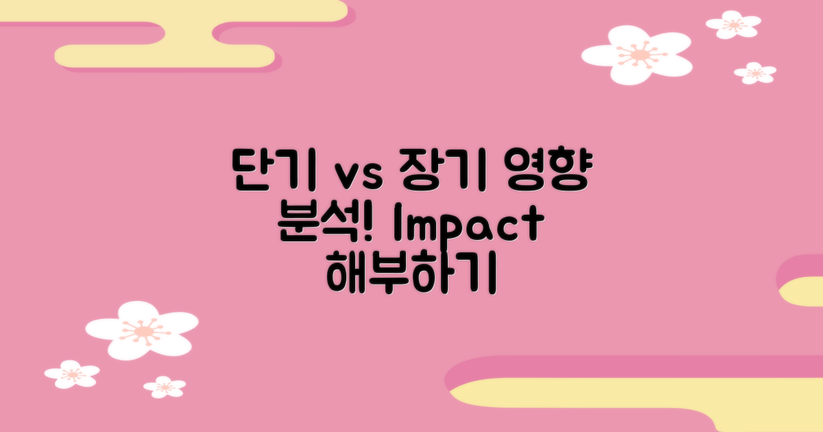 단기 vs 장기 영향 분석