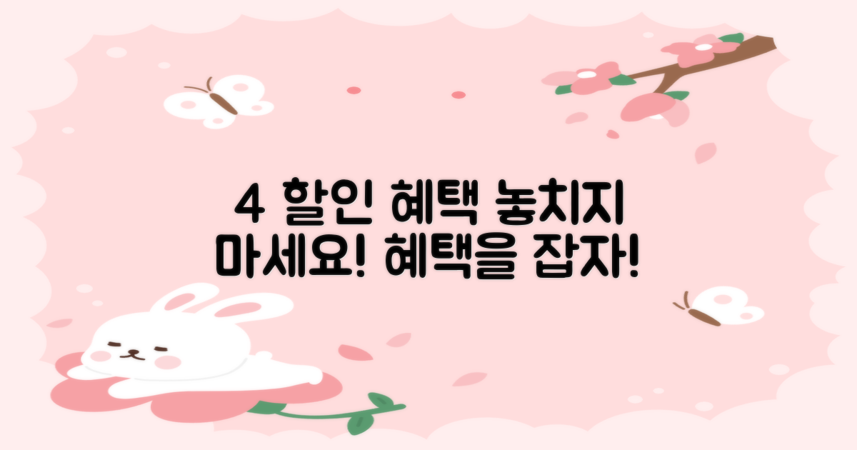 4가지 할인 혜택 요약