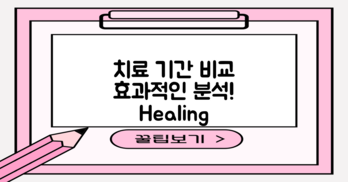 치료 기간 비교 및 분석