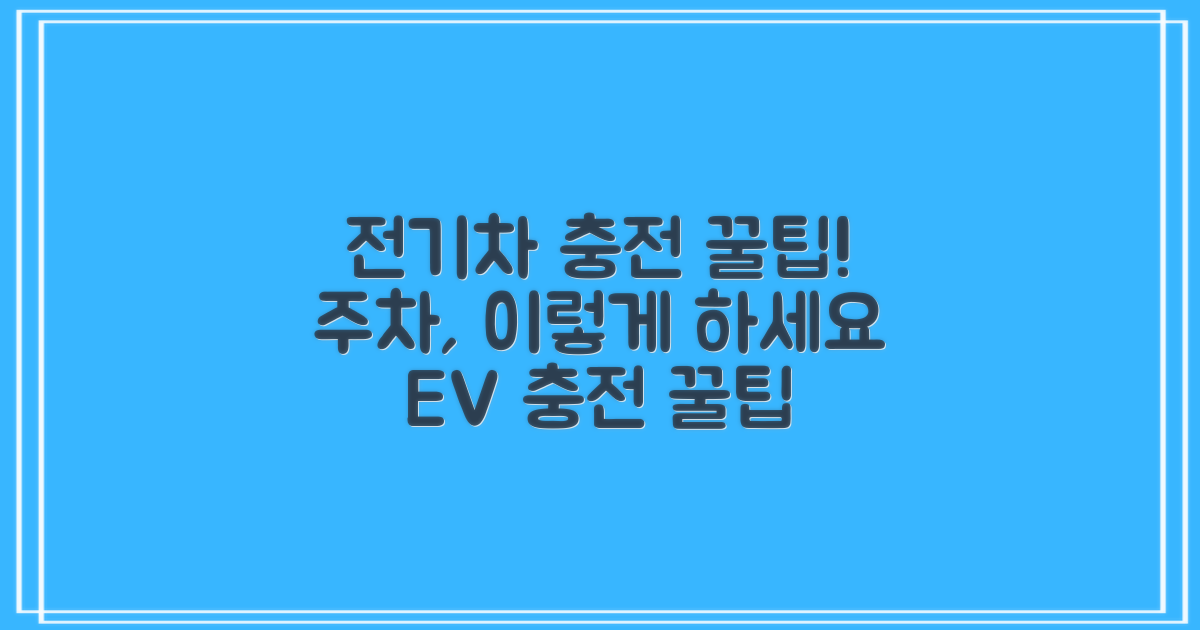 1가지 전기차 충전 주차 팁