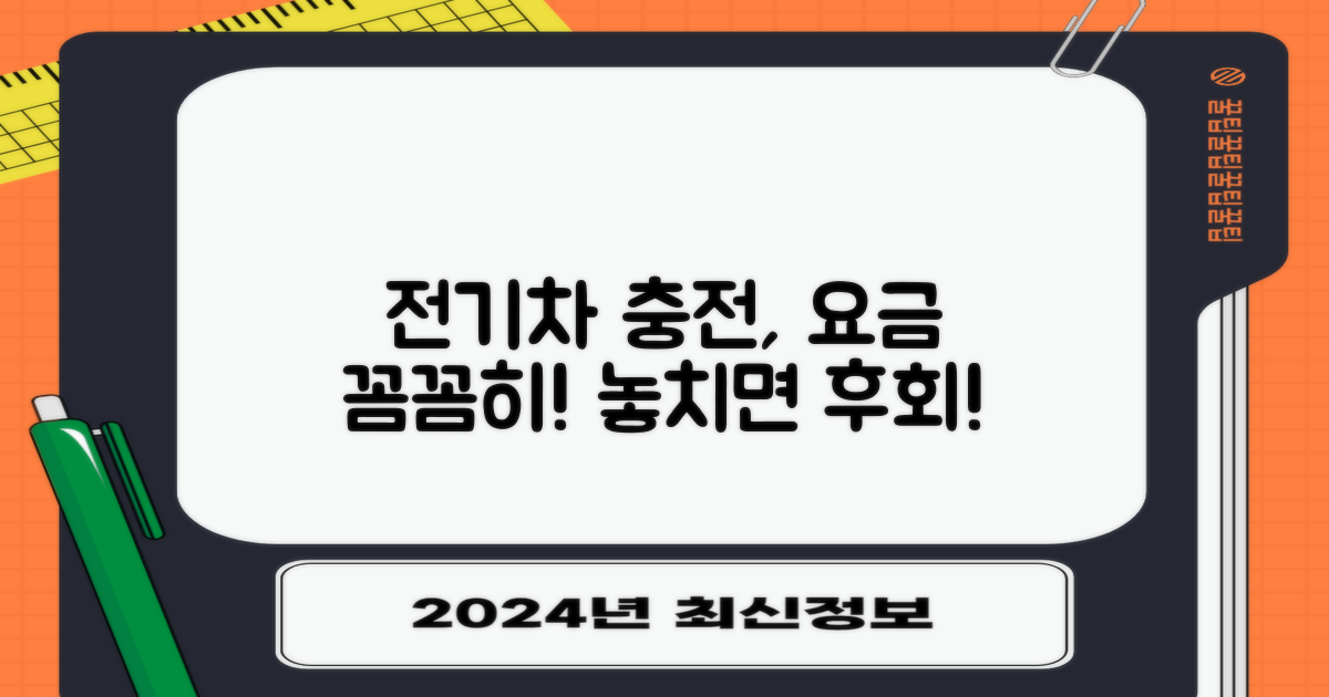 전기차 충전, 요금부터 꼼꼼히 챙기세요!