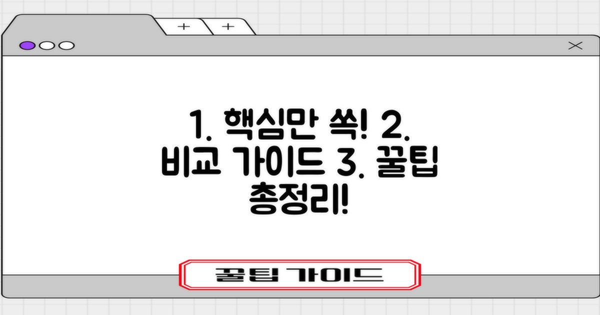 합리적인 비용 비교 가이드