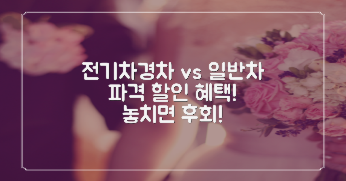 전기차/경차 vs 일반차 할인