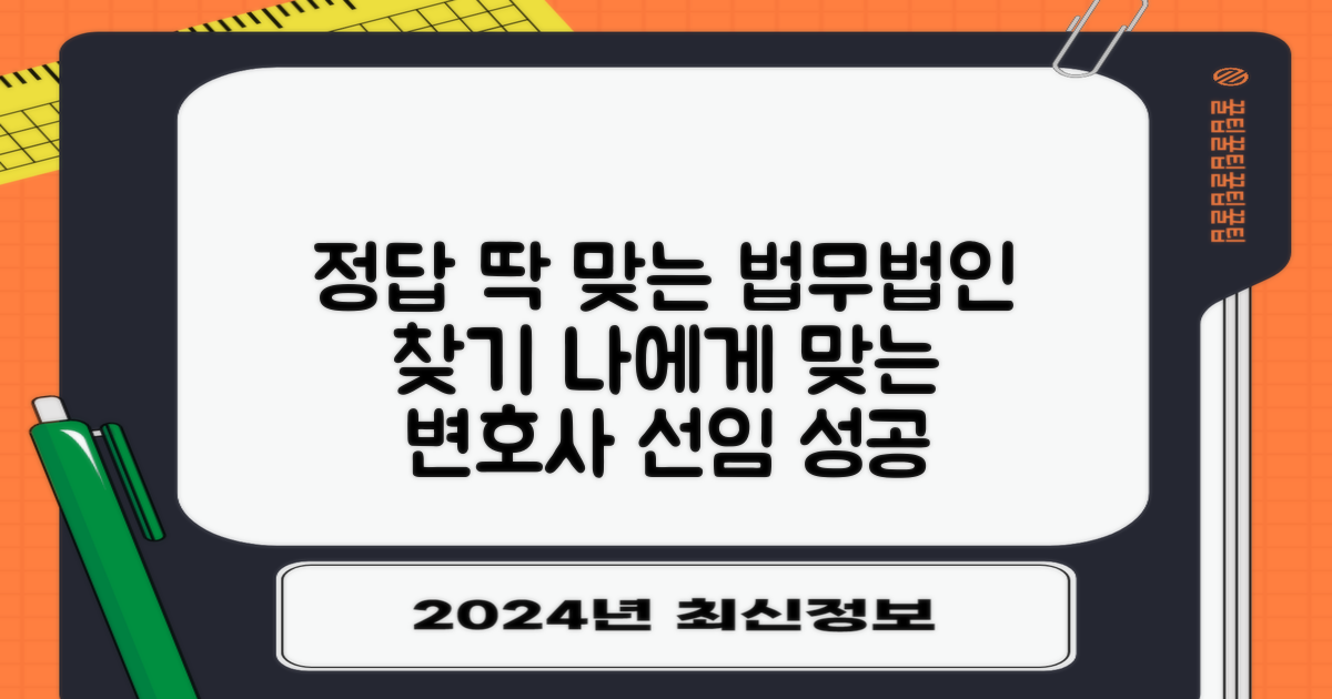 당신에게 맞는 법무법인은?