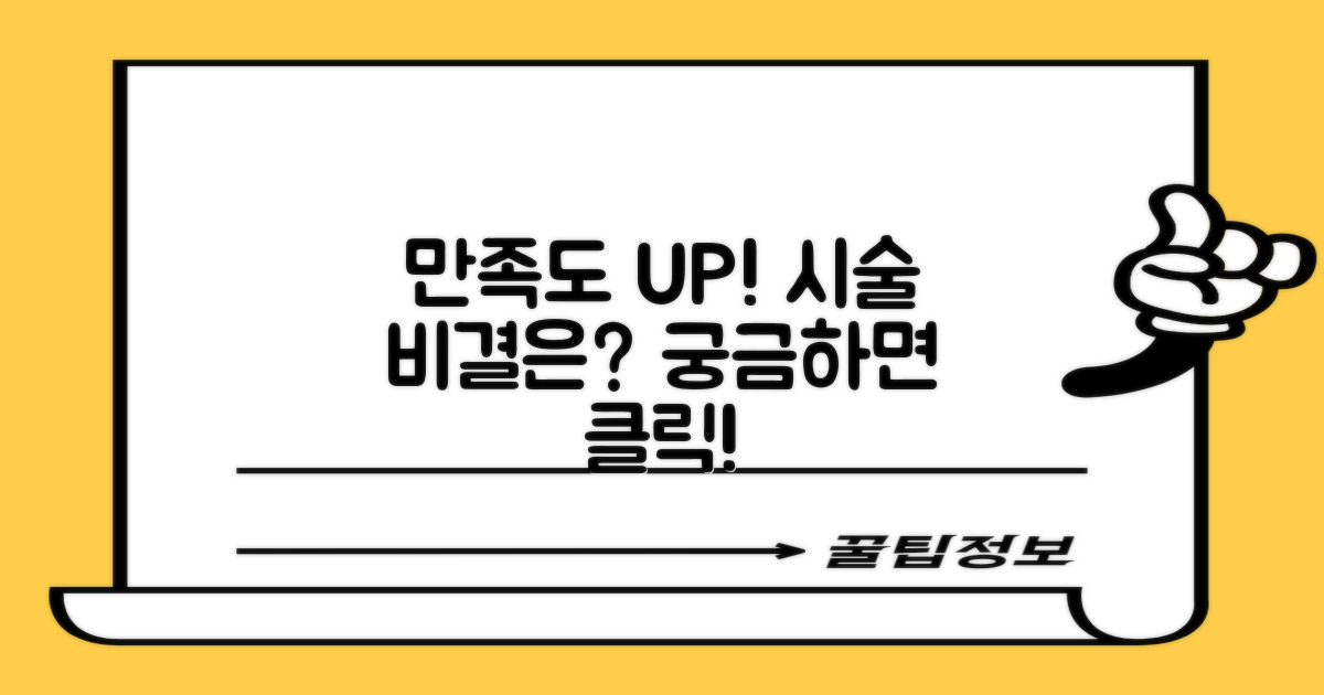 만족도 높은 시술, 비결은?